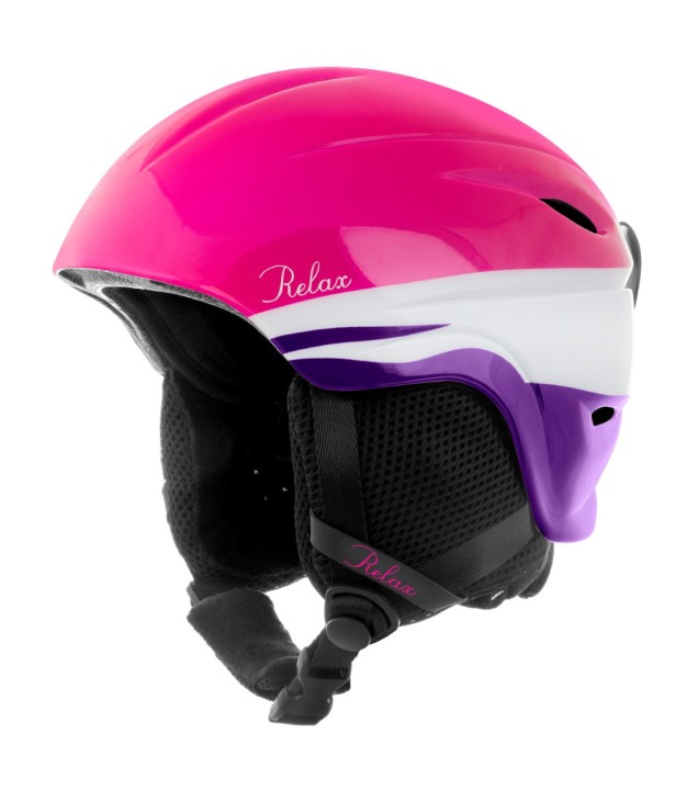 Relax Kids Ski Helmet Twister, Matt Pink/White/Violet
