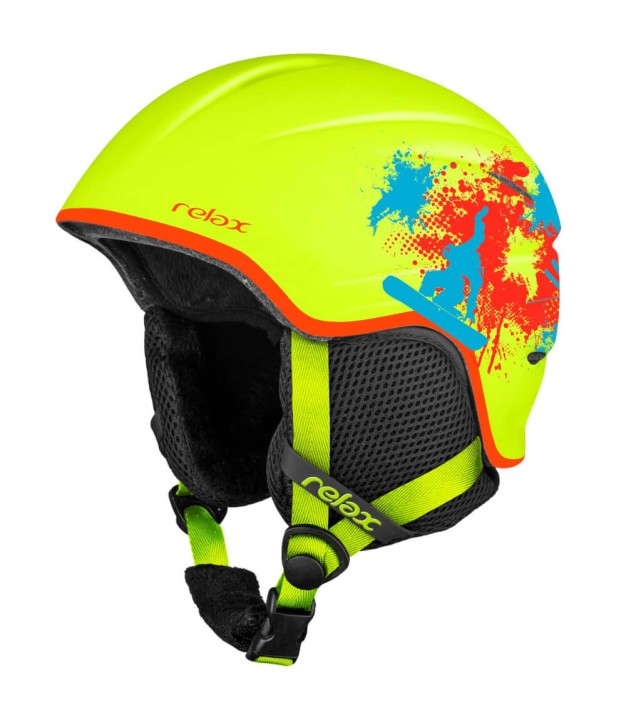 Relax Kids Ski Helmet Twister, Yellow/Blue/Red | Bērnu Slēpošanas Ķivere