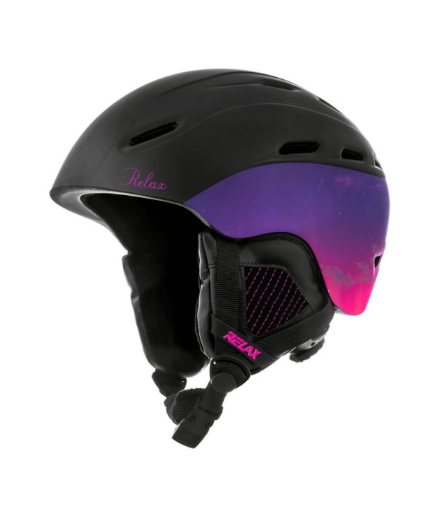 Relax Prevail Ski Helmet, black/purple