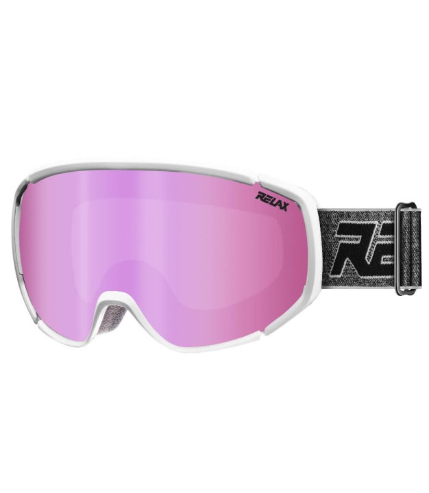 Relax Prospector Ski Goggles, Black/Pink, White Sensor