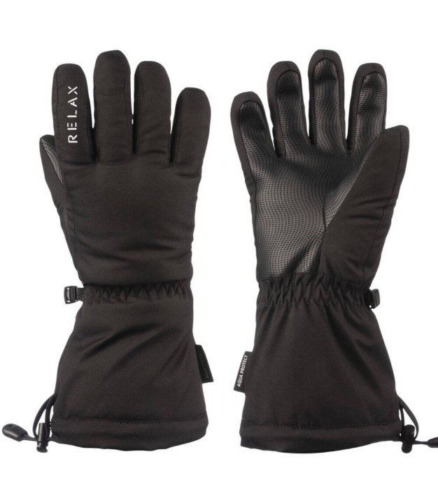 Relax Puzzy Kids Ski Gloves, Black