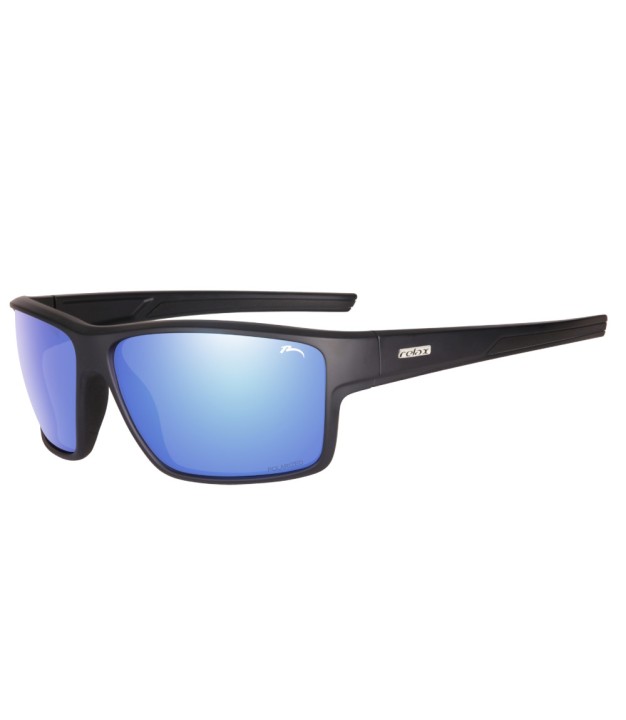 Relax Rema Sport Sunglasses, Matt Black/Ocean Platinum