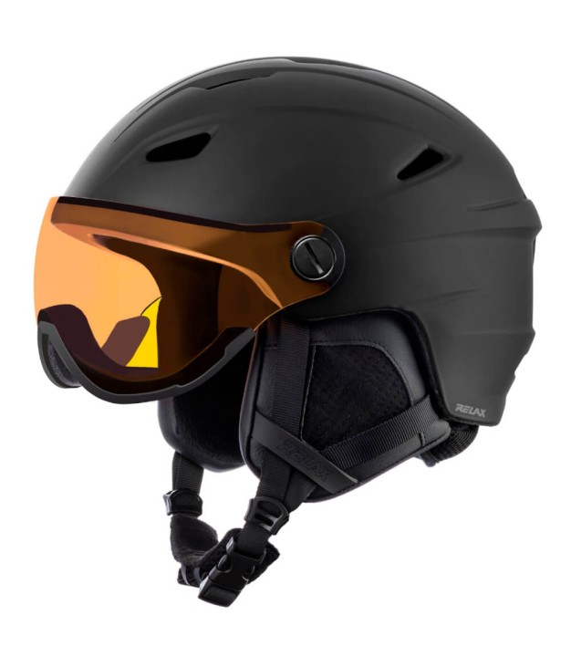 Relax Stealth Ski Helmet, Matt Black