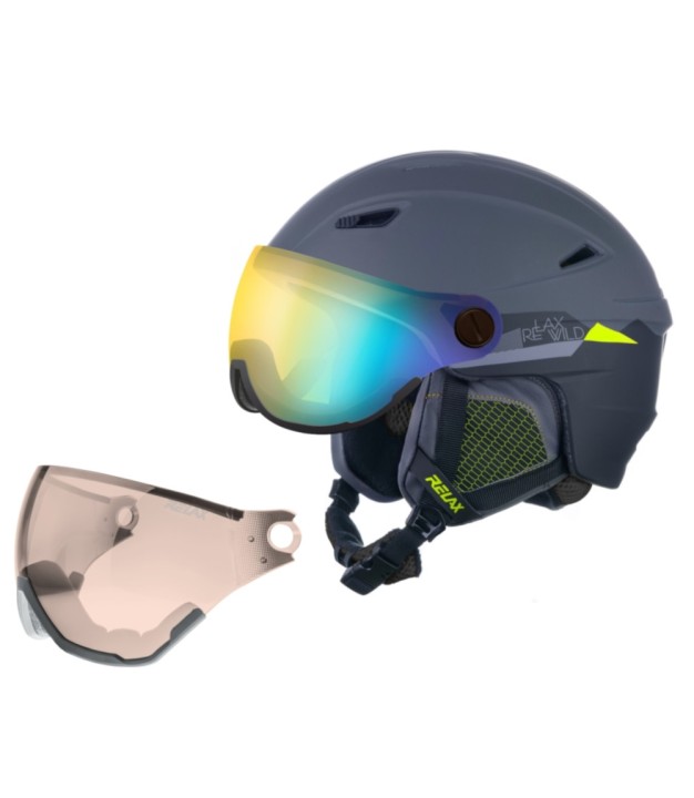 Relax Stealth Ski Helmet, Matt Grey