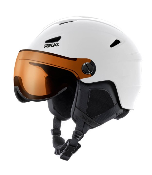 Relax Stealth Ski Helmet, Matt White