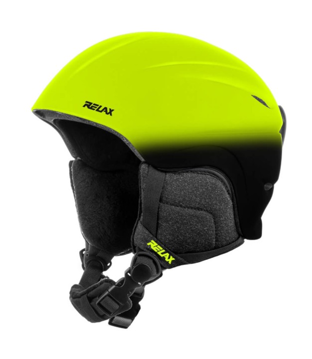 Relax Twister Kids Ski Helmet, Matt Neon Yellow/Black