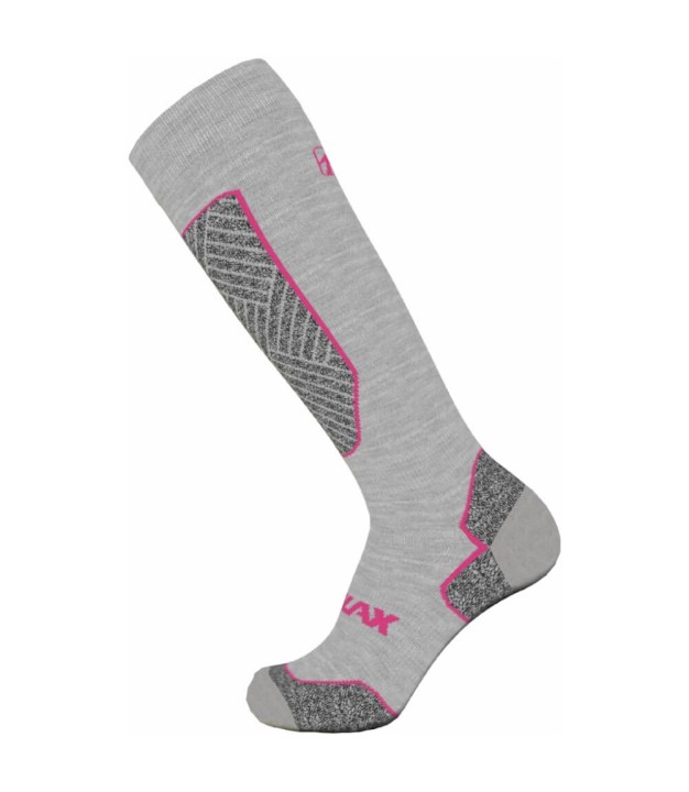 Relax Unisex Ski Socks Alpine, Grey/Pink