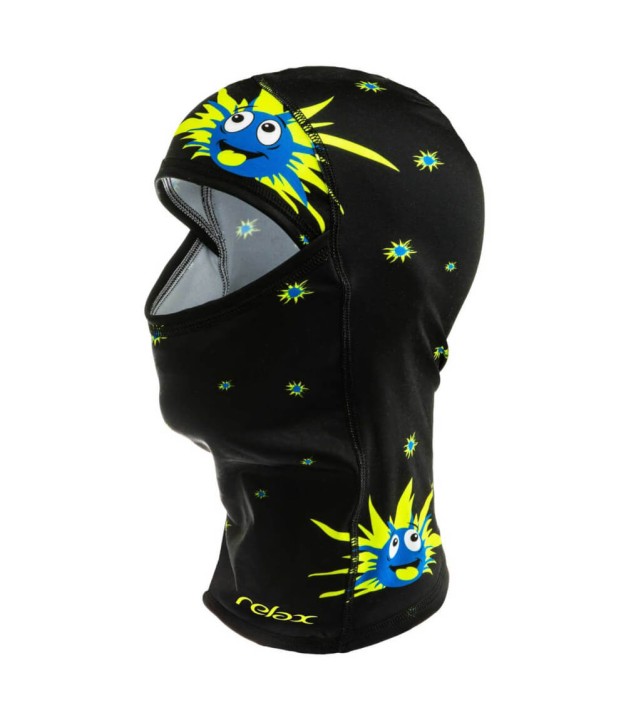 Relax Winter Balaclava Shield Kids, Black/Yellow/Blue