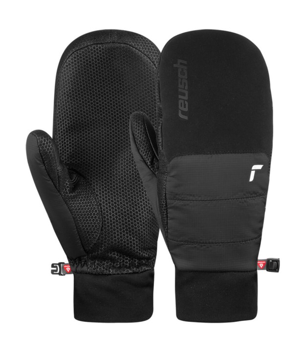 Reusch Kavik Touch-Tec Mitten, Black/Silver