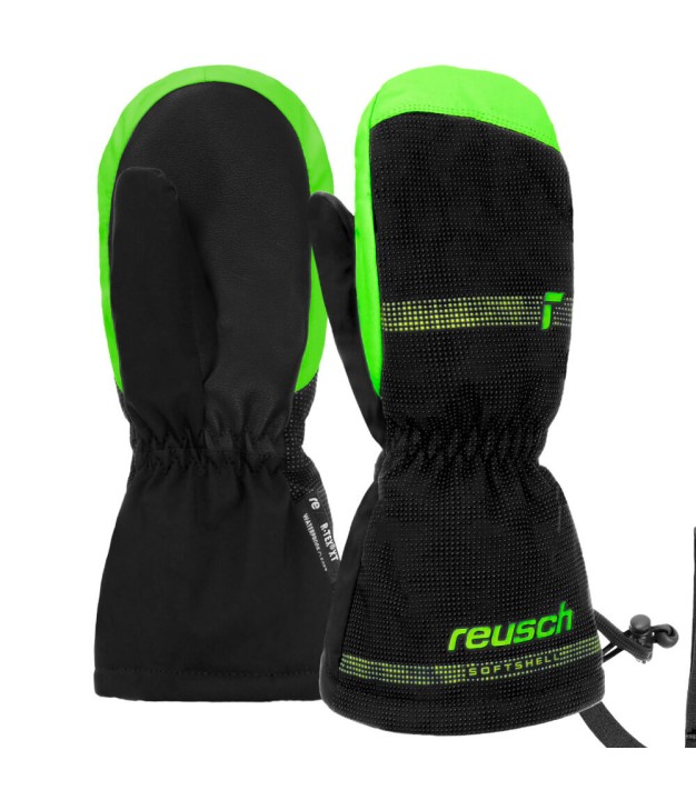 Reusch Maxi R-Tex XT Baby Mitten, black/green, 6285515 7781