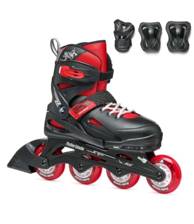 Rollerblade Fury Combo Kids, Black/Red