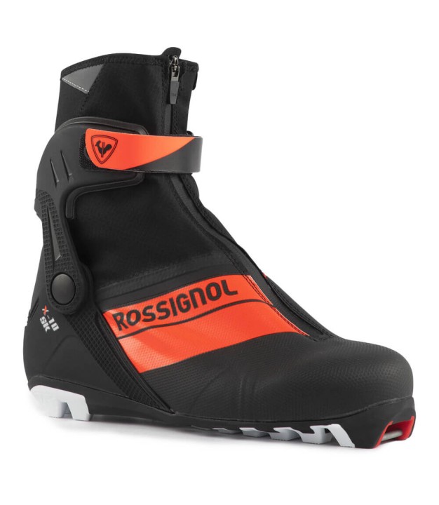 Rossignol X-10 Race Skate Unisex Nordic Boots, Black/Red