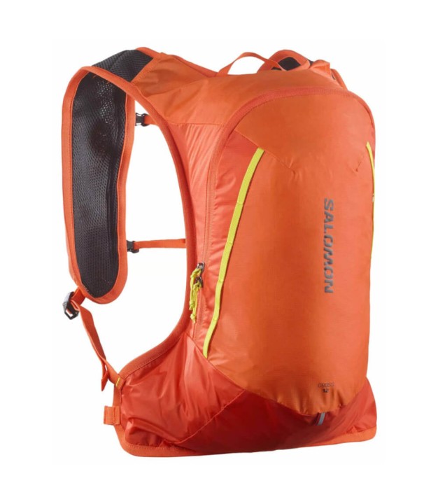 Salomon Cross 12 Backpack, dragon fire/cherry tomato