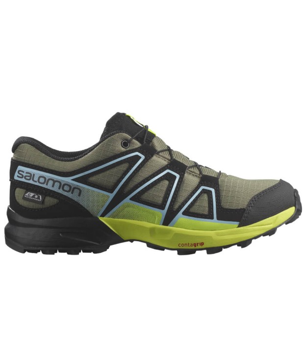 Salomon Speedcross CSWP Jr Kids Trail, Deep Lichen Green