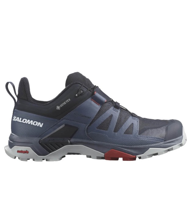 Salomon X Ultra 4 GTX Men's Hiking Shoes, Carbon/Bering Sea