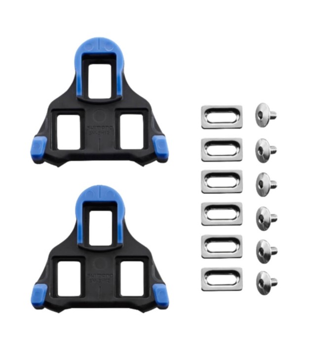 Shimano SPD-SL SM-SH12 Pedal Cleats, Black/Blue