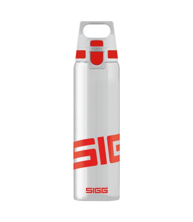 Sigg Total Clear 0.75 L Water Bottle, Red