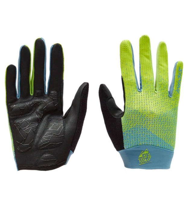 Silvini Calvi Kids Gloves, Blue/Neon