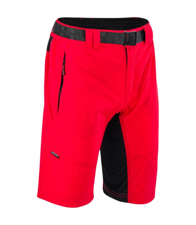 Silvini Rango Men's MTB Shorts, Red/Black