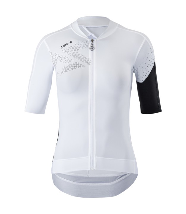 Silvini Rosalia Women's Slim Jersey, White/Black