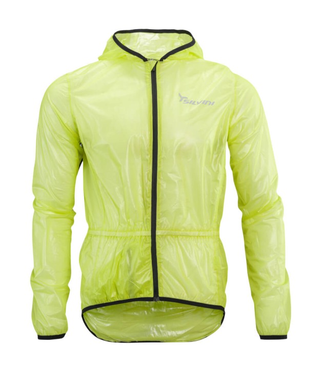 Silvini Savio Unisex Cycling Rain Jacket, Yellow