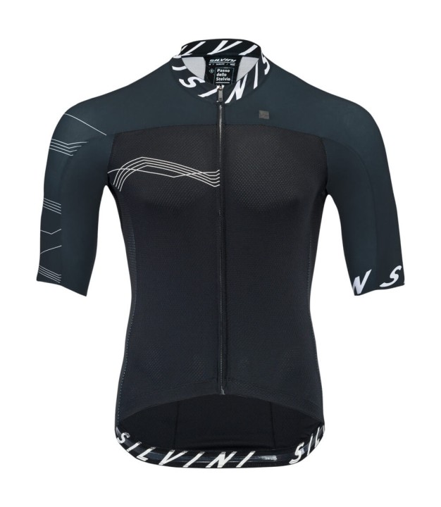 Silvini Stelvio Men's Jersey, Black/White