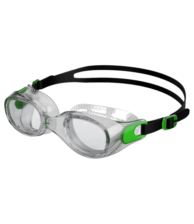 Speedo Adult Futura Classic Goggles, green/clear