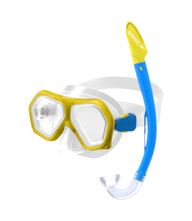 Speedo Leisure Junior Dual Lenses Combo, yellow/royal