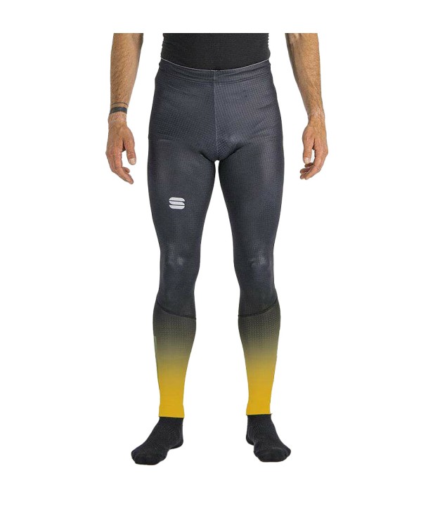 Sportful Apex Men's Tights, Grey/Yellow