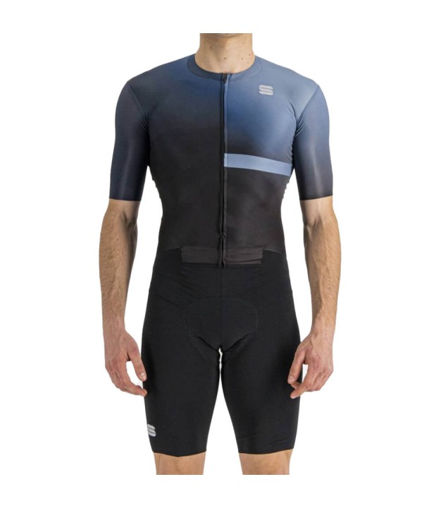 Sportful Bomber Suit Men's, Black/Galaxy Blue