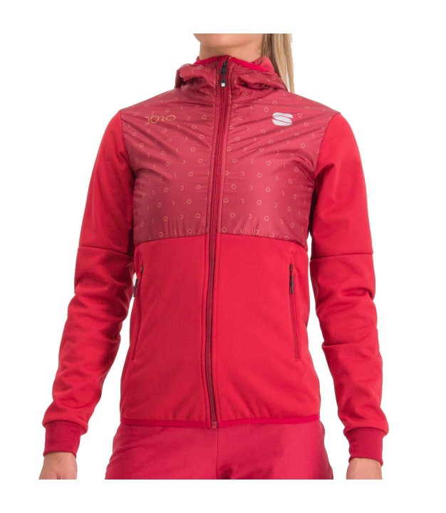 Sportful Doro Women's Ski jacket, red rumba, 0422504 622