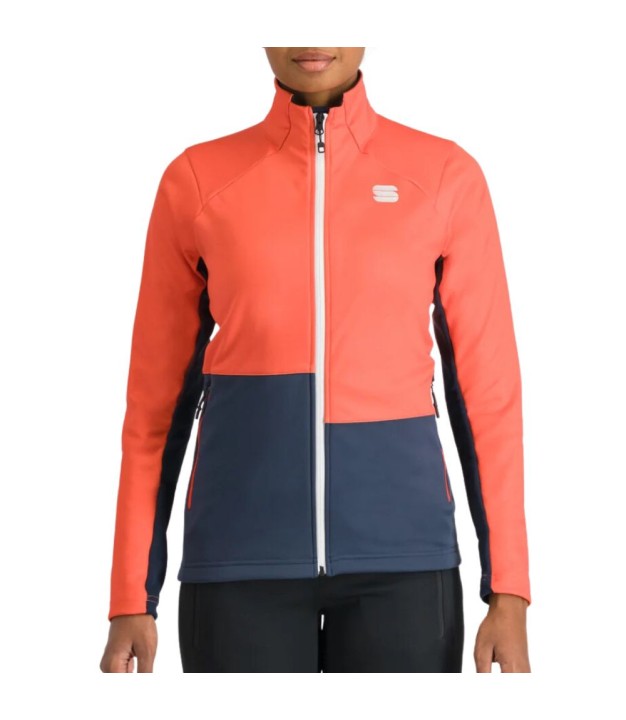 Sportful Engadin Women's Jacket, Pompelmo/Galaxy Glue