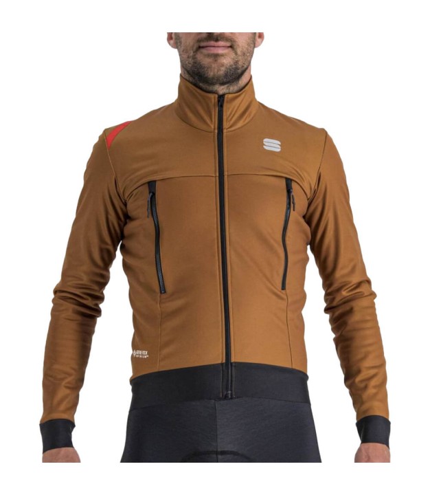 Sportful Fiandre Warm GTX Men's Jacket, Leather | Vīriešu Velo Jaka