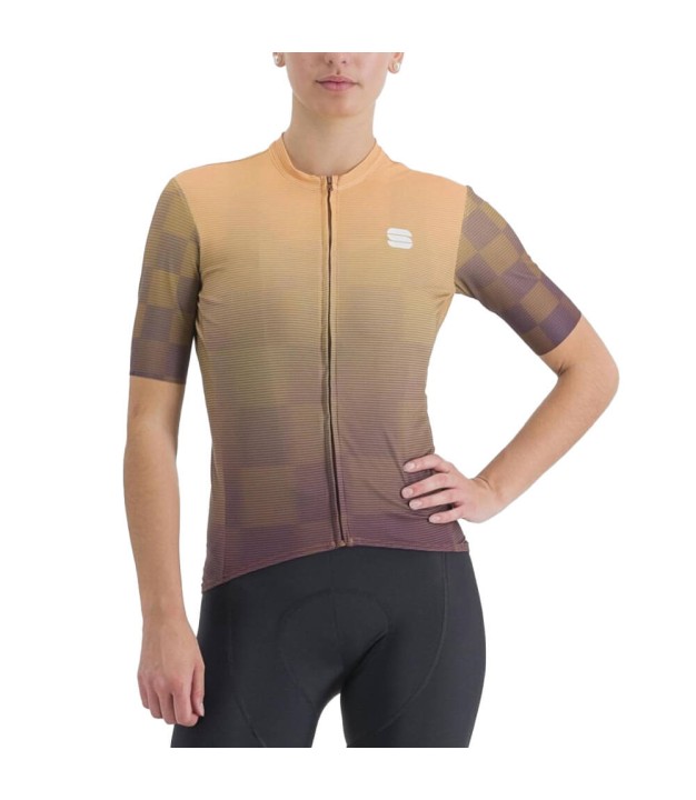 Sportful Rocket Women's Jersey, Huckleberry/Papaya