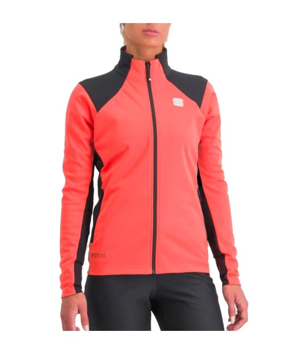 Sportful Squadra Women's Jacket, Pompelmo/Black