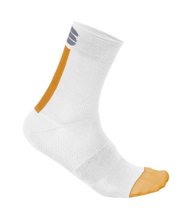 Sportful Women Bodyfit 12 Cycling Socks, White/Gold