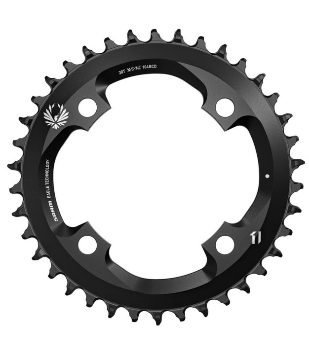 Sram X-Sync 2 Eagle Chainring - 38 Tooth, 104mm BCD, 12-Speed, Black