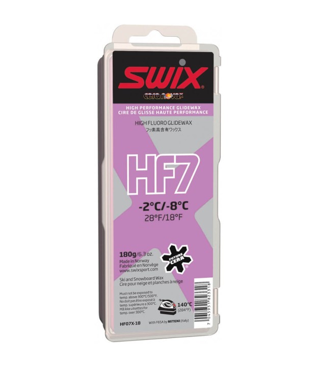 Swix HF7X Violet Glide Wax 180g -2°C to -8°C