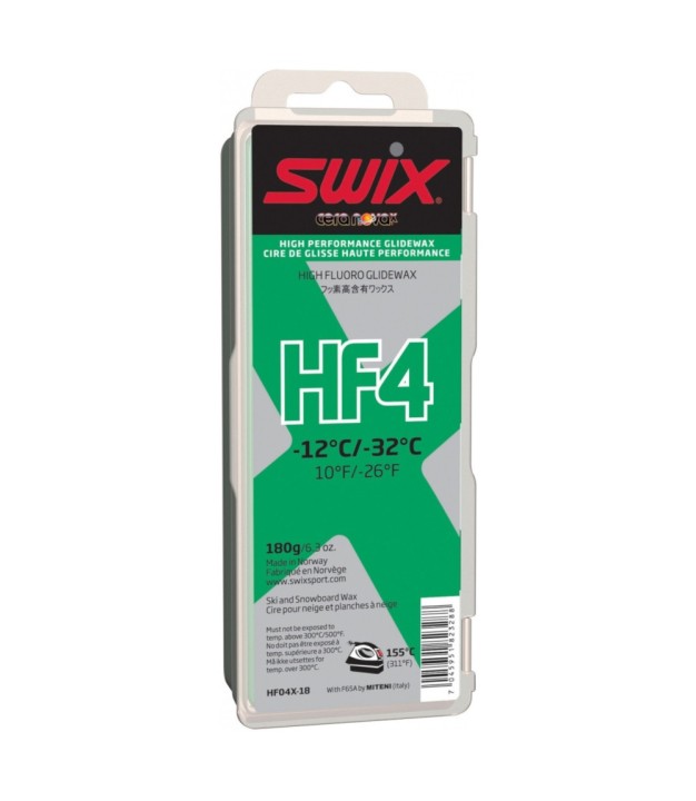 Swix HF4X Green Glide Wax 180g -12...-32C