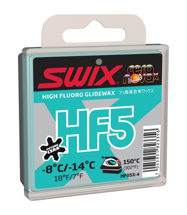 Swix HF5X Blue Glide Wax 40g -8...-14C 