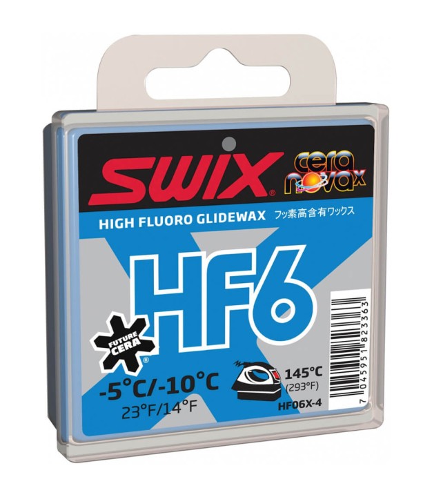 Swix HF6X Blue Glide Wax 40g -5C -10C 