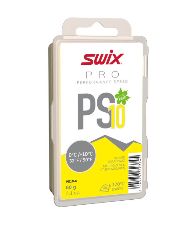 Swix PS10 Yellow, 0°C/+10°C, 60g