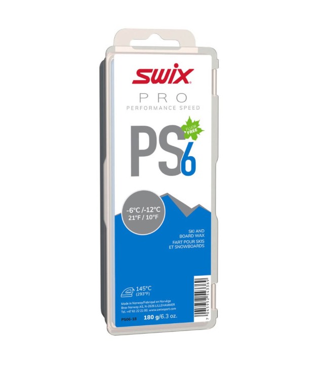 Swix PS6 Blue, -6°C/-12°C, 180g