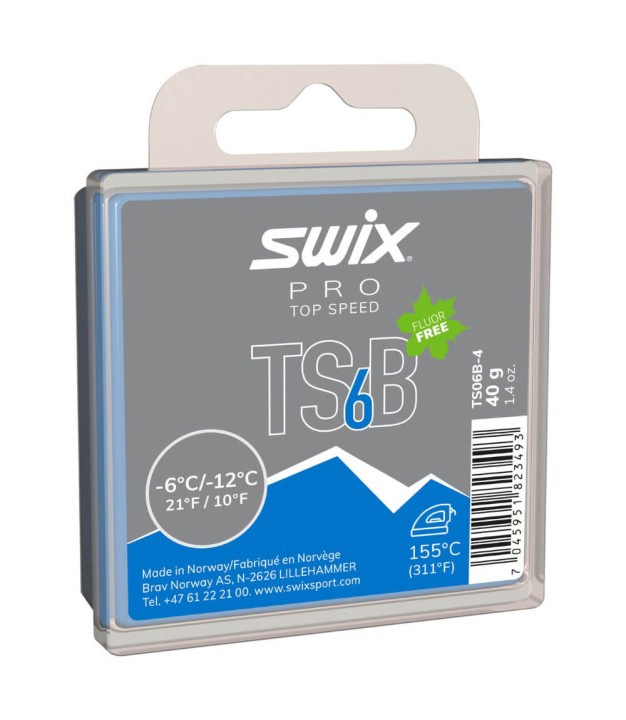 Swix TS6 Black, -6°C/-12°C, 40g