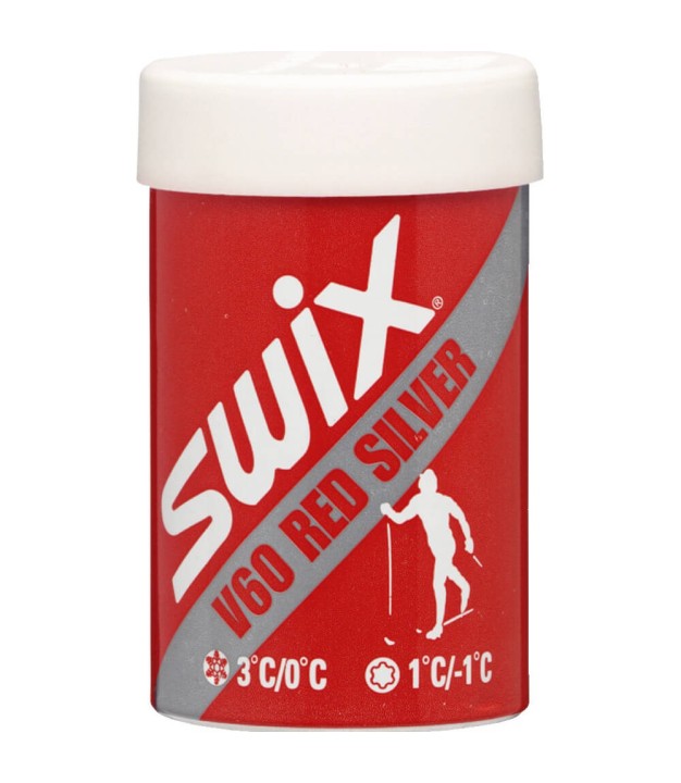 Swix V60 Red Silver Grip Wax 45g