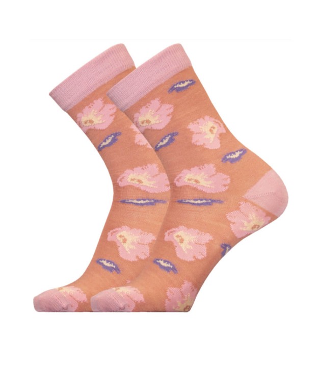 UphillSport Flower Lifestyle Merino Wool Socks, Pink