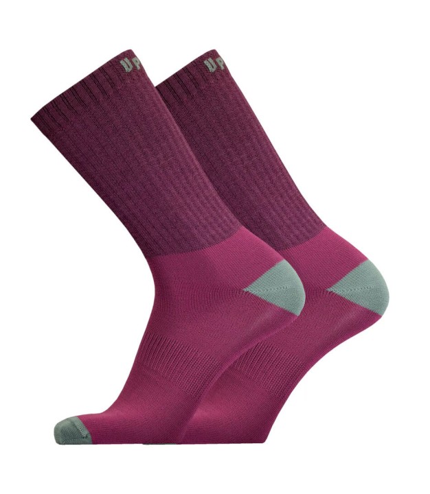 UphillSport Posio 3-Layer Merino Hiking Socks, wine ocean