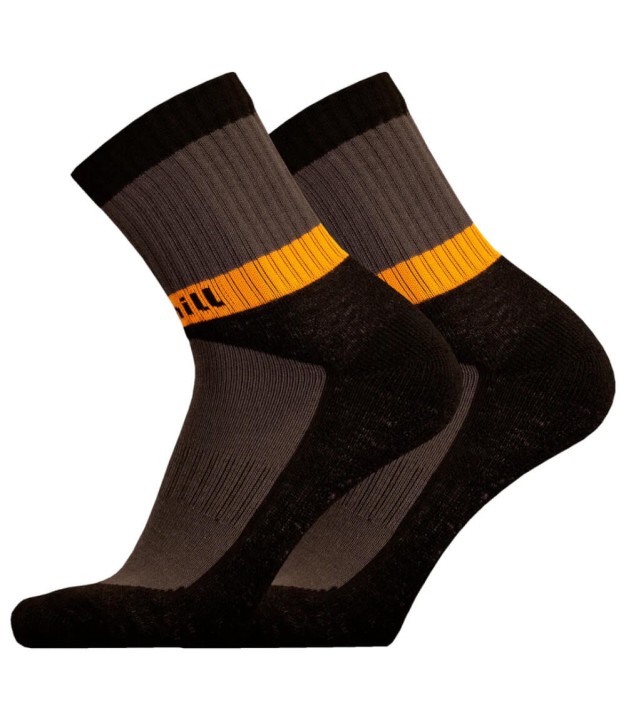 Uphillsport Viita Hiking 4-Layer Merino Socks, Black/Grey