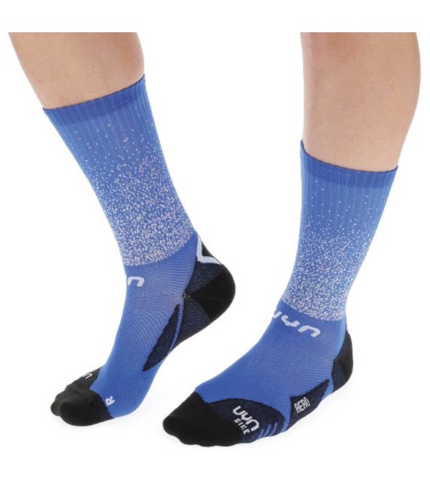 UYN Aero Men's Cycling Socks, Blue/Black