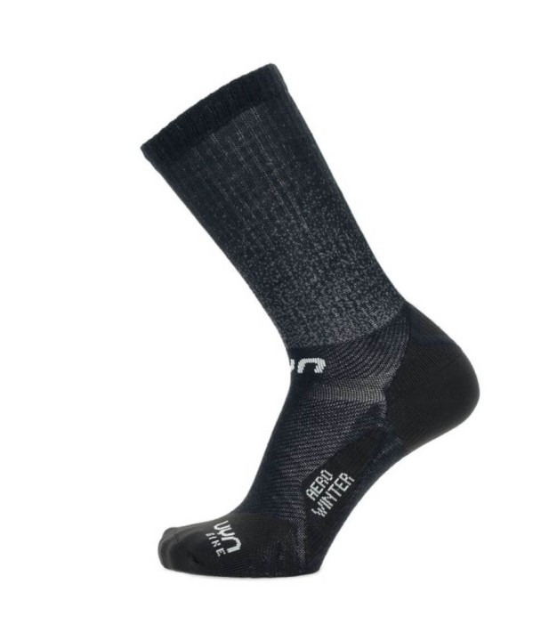 UYN Cycling Aero Women's Winter Socks, Black/White